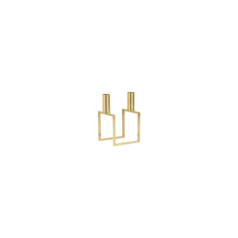 Line Candle Holder, Brass