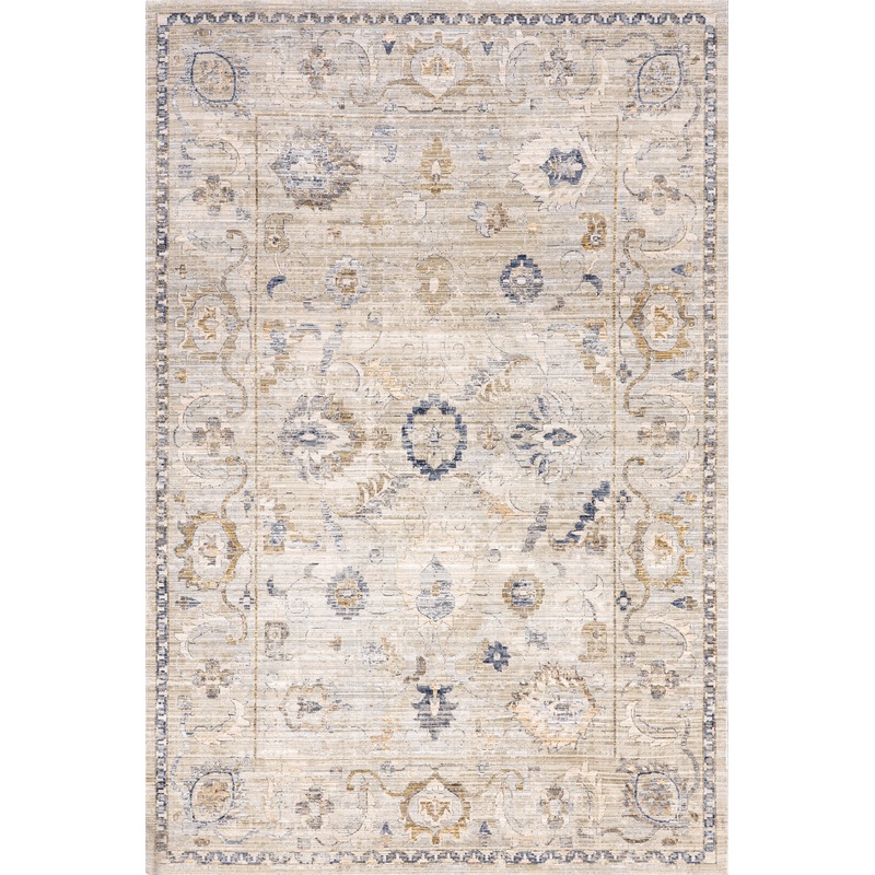 Lois Vintage Floral Indoor/Outdoor Washable Rug | Cream