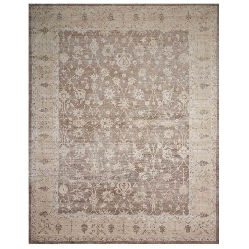 Nourison Aldora 5’6″ x 8′ Sand Vintage Indoor Rug