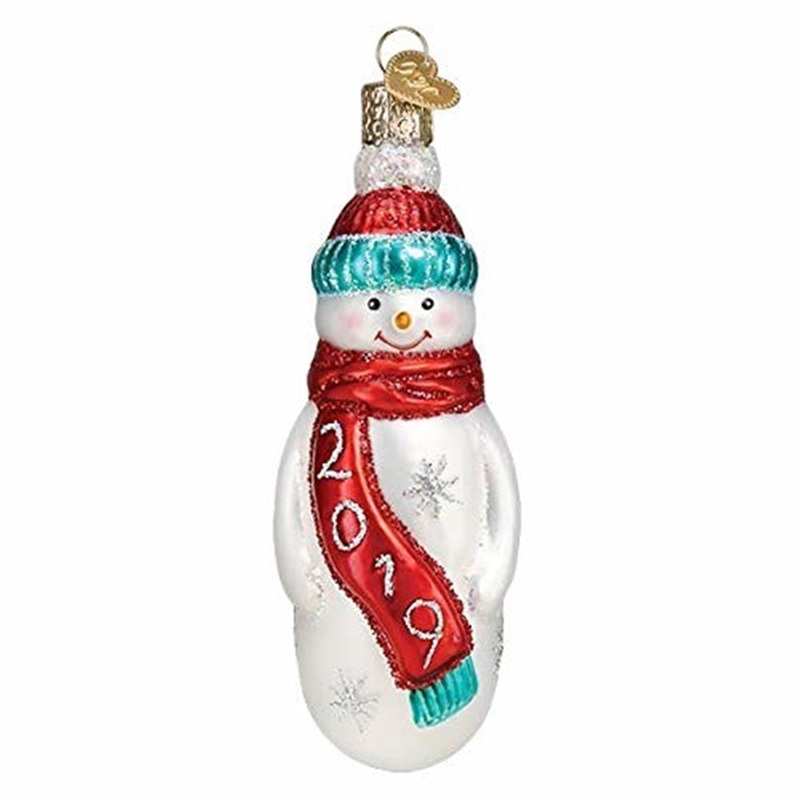 Old World Christmas Snowman Glass Blown Ornament