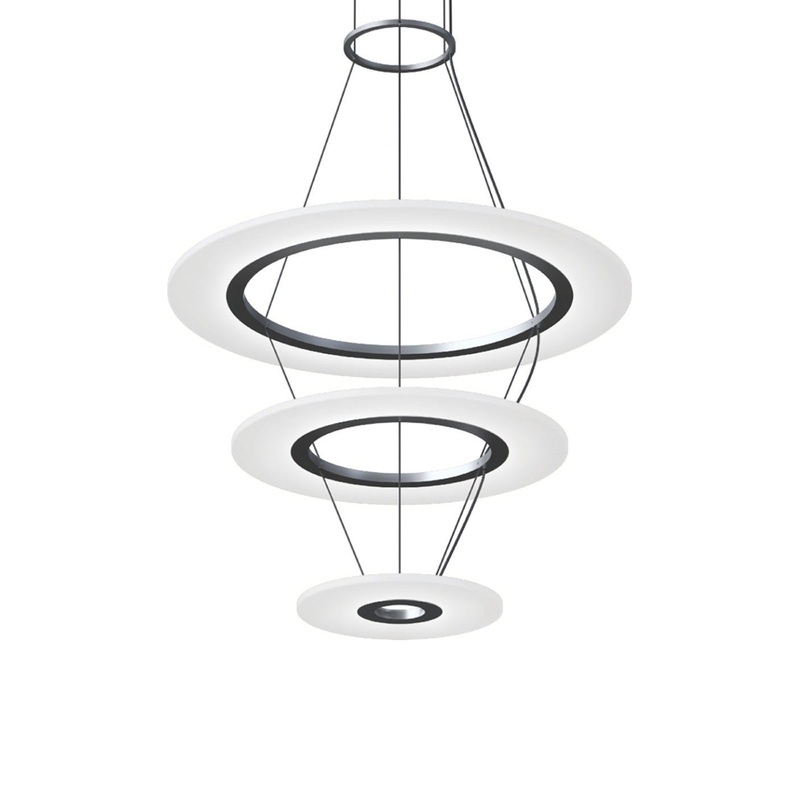 Arctic Rings Triple Ring LED Pendant Light