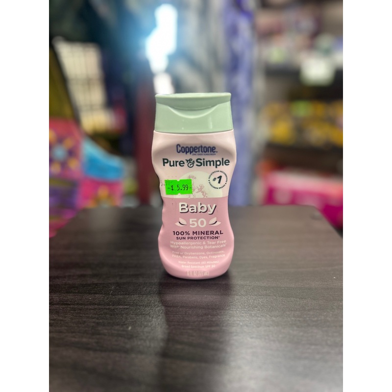 Coppertone Pure & Simple Baby Sunscreen Lotion – SPF 50