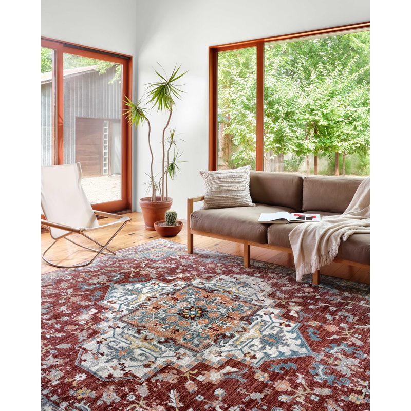 Loloi II Samra Rug | Brick / Grey