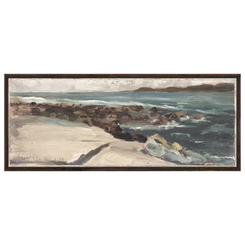 “Stormy Coastline” Framed Art Print