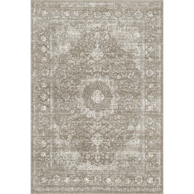 Distressed Persian Rug | Brown