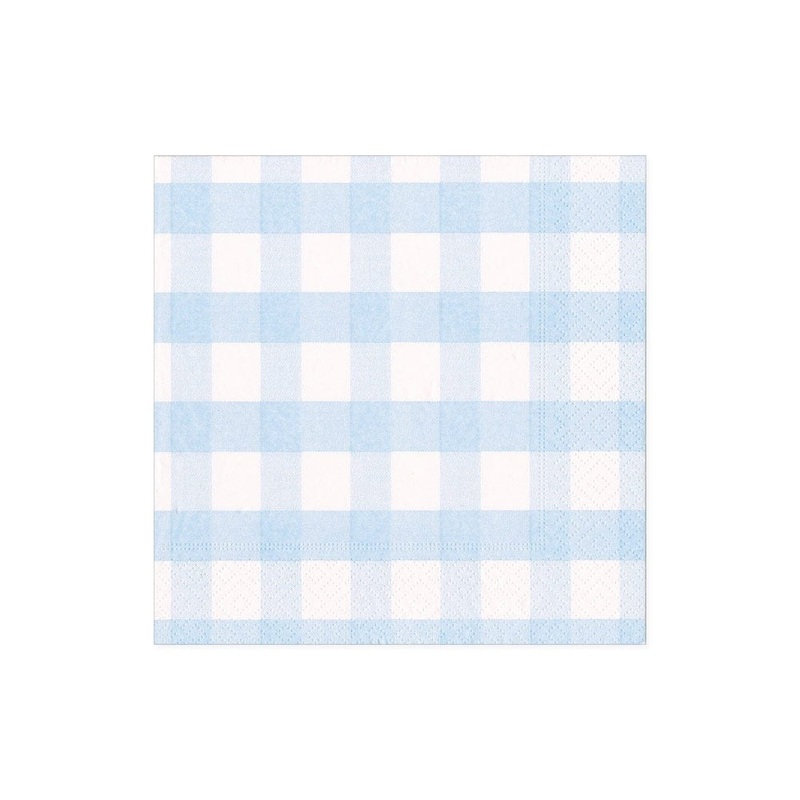 Gingham Paper Cocktail Napkins
