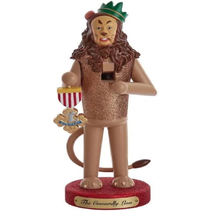 Kurt Adler Wizard of Oz Cowardly Lion Nutcracker, 10″