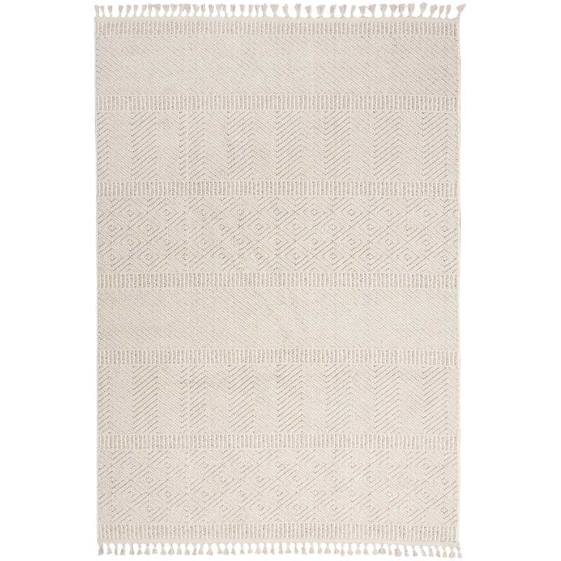 Nourison Paxton 5’3″ x 7’11” Ivory Modern Indoor Rug