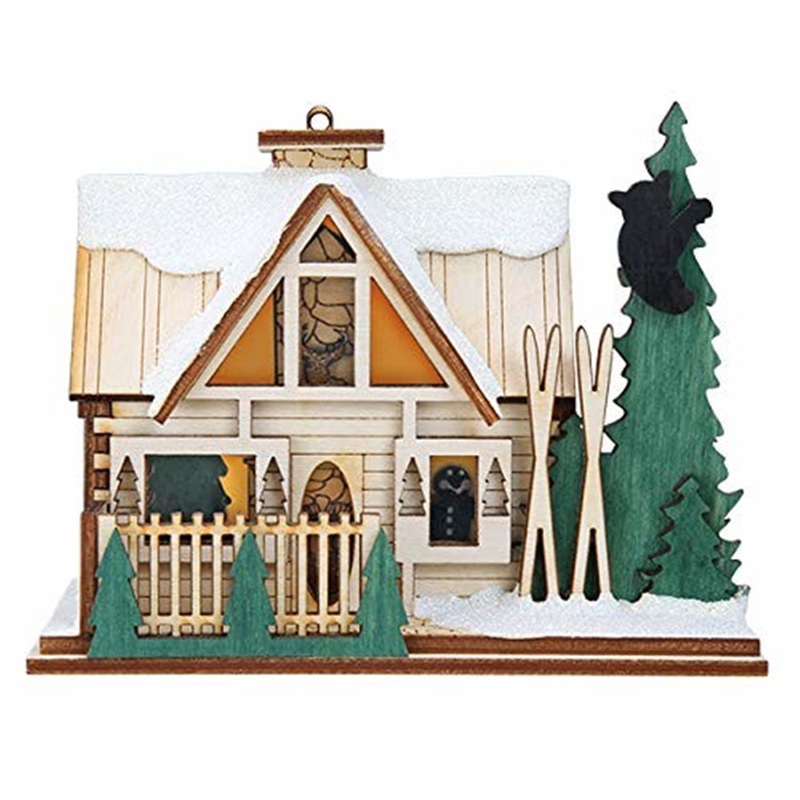 Old World Christmas Santa’s Ski Lodge Ornament