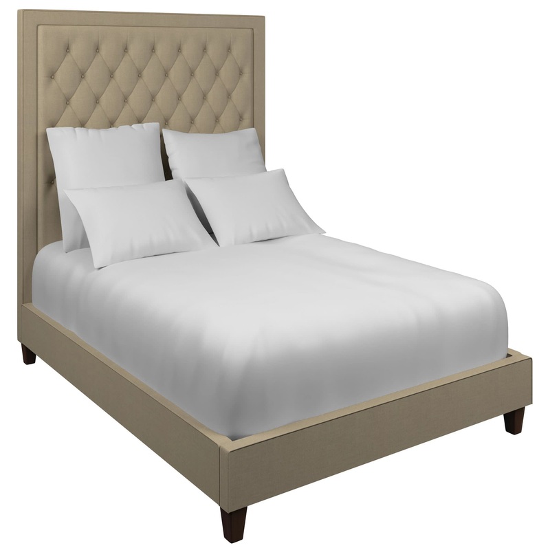 Stonington Tufted Bed | Estate Linen Natural