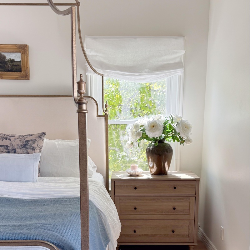 Belgian Flax Linen No-Drill Roman Shades & Blinds | Relaxed
