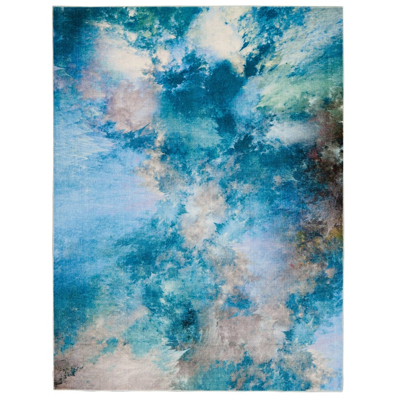 Nourison Le Reve 9′ x 12′ Seafoam Modern Indoor Rug