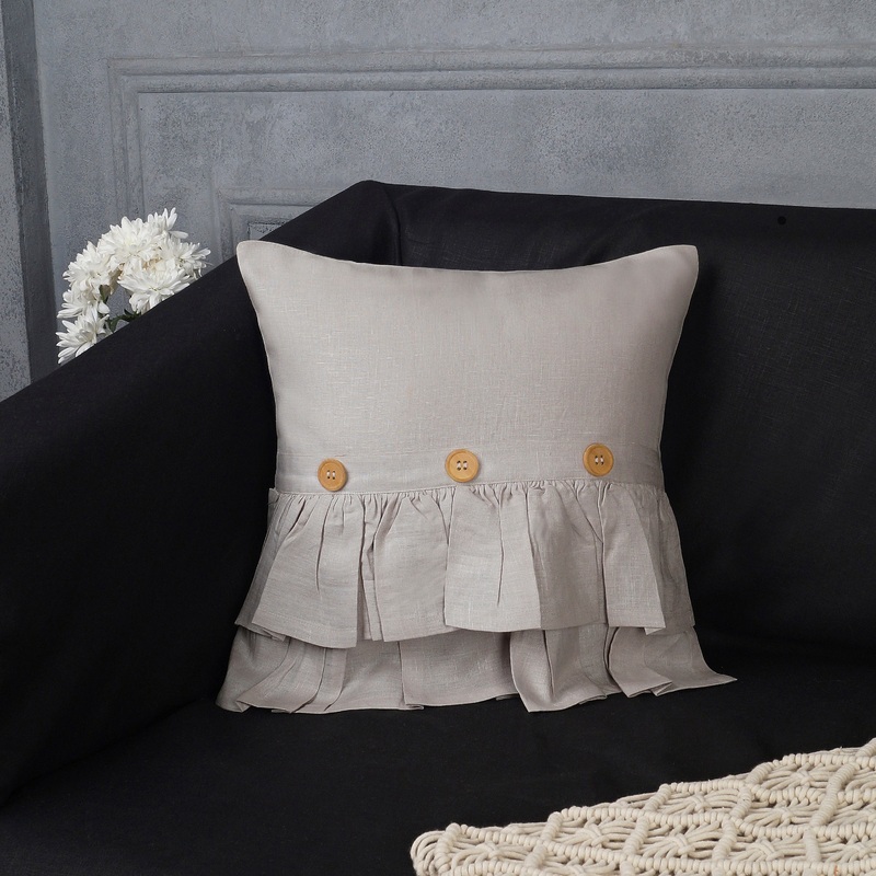Prairie Dream Linen Pillow Cover – Natural