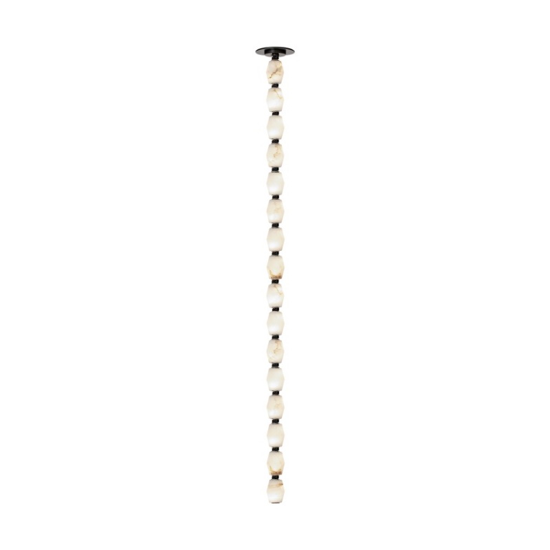 Visual Comfort SLPD552 Collier Alabaster 48 LED Pendant with Remote Mount Driver