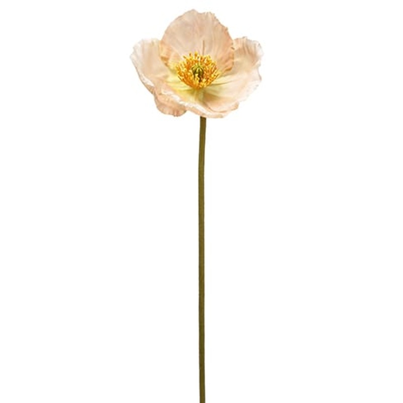 23″ Poppy Stem Peach