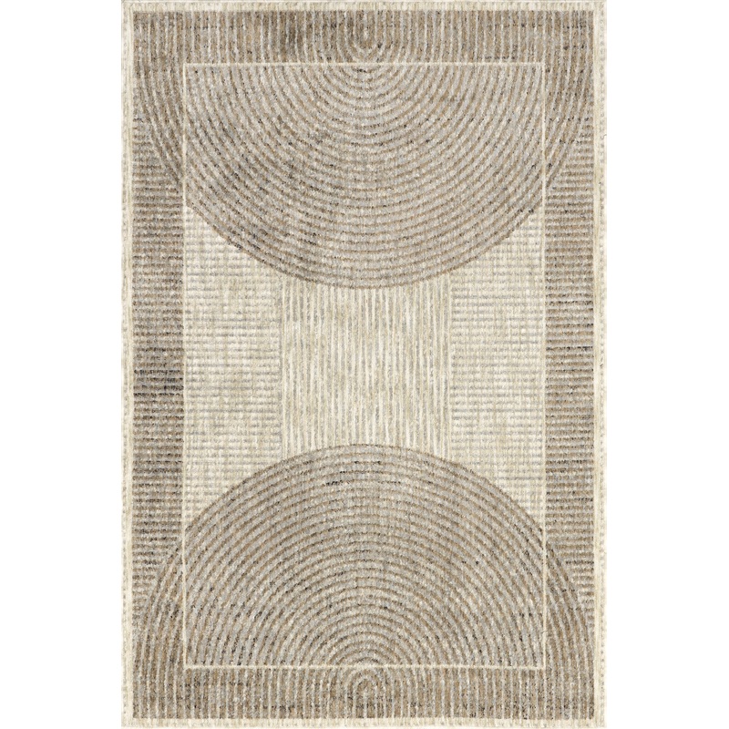 Allyson Modern Geometric Area Rug | Sand