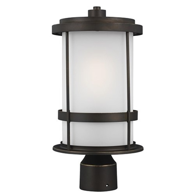 Generation 8290901EN3 Wilburn 1-lt 16″ Tall LED Outdoor Post Lantern
