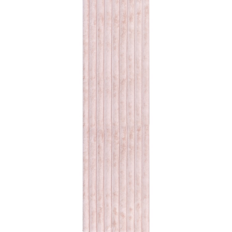 Kris Striped Plush Cloud Washable Rug | Blush