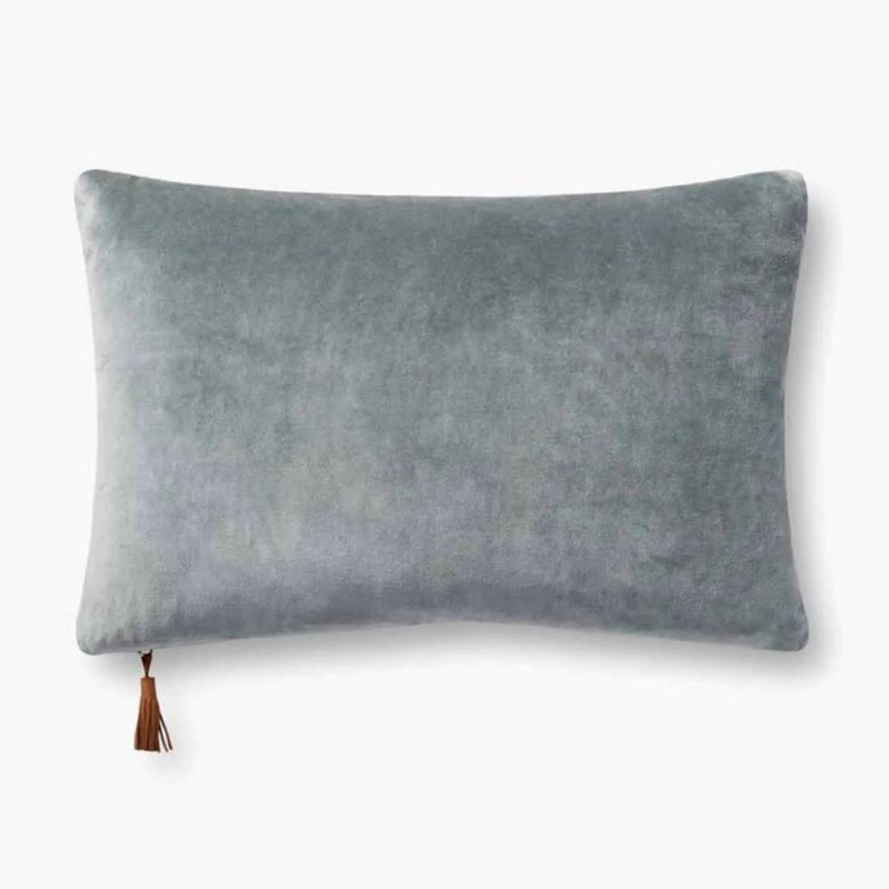 Magnolia Home by Joanna Gaines x Loloi Pillow | Denim / Tan