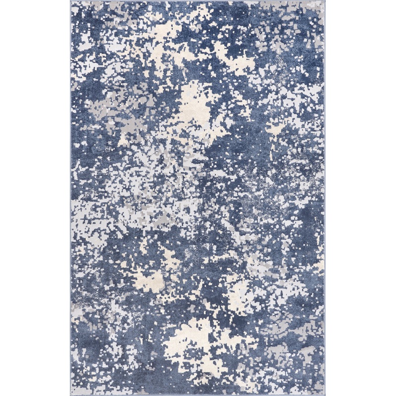 Ricki Mottled Abstract Rug | Blue