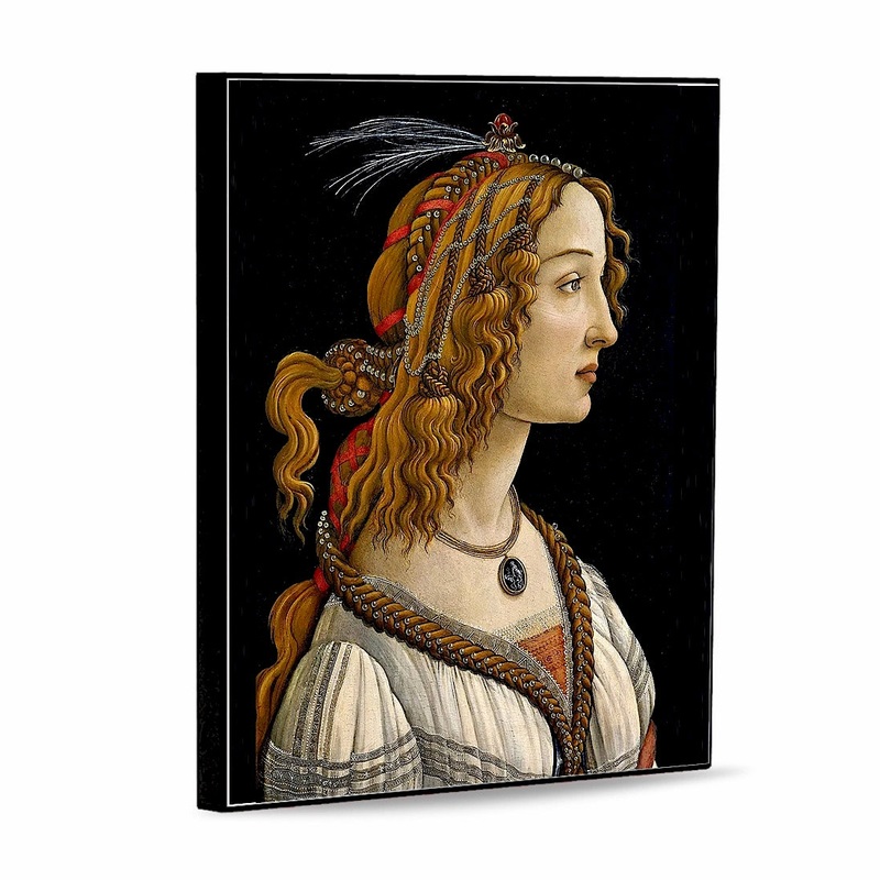 SUBLIMART: Affresco Panel Tile – Opera “Lady Simonetta Vespucci” portrait by Botticelli (8×10)