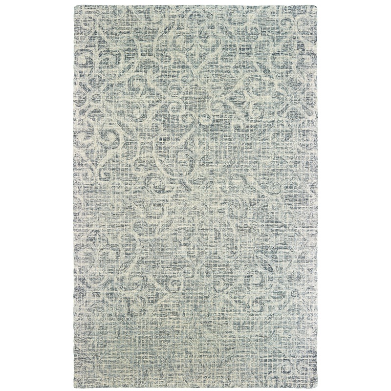 Tallavera Grey Ivory Transitional Geometric Indoor Rug