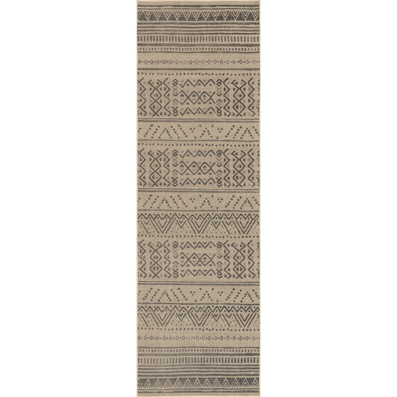 Janet Easy-Jute Washable Bohemian Rug | Natural