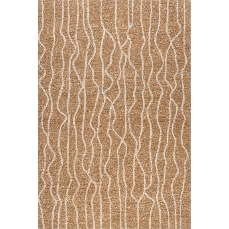 Mana Abstract Wool Rug | Beige