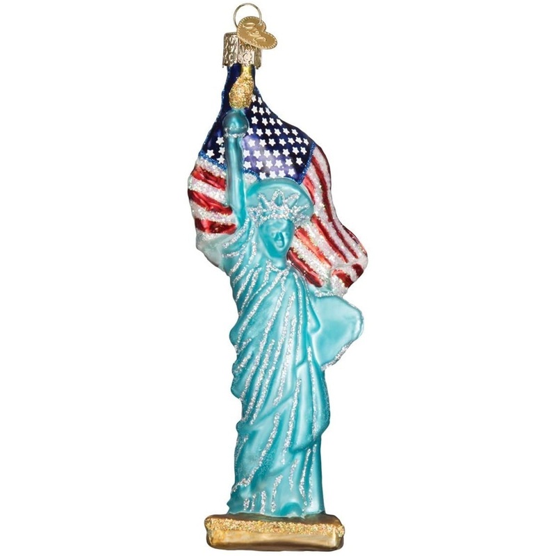 Old World Christmas Blown Glass Christmas Ornament, Statue of Liberty