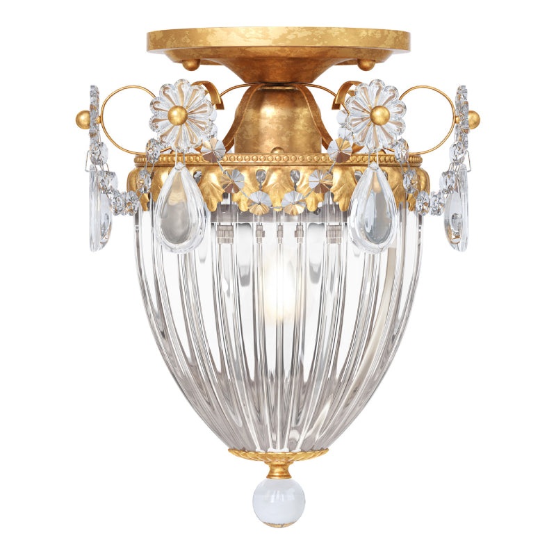 Schonbek 1239 Bagatelle 1-lt 8″ Semi Flush