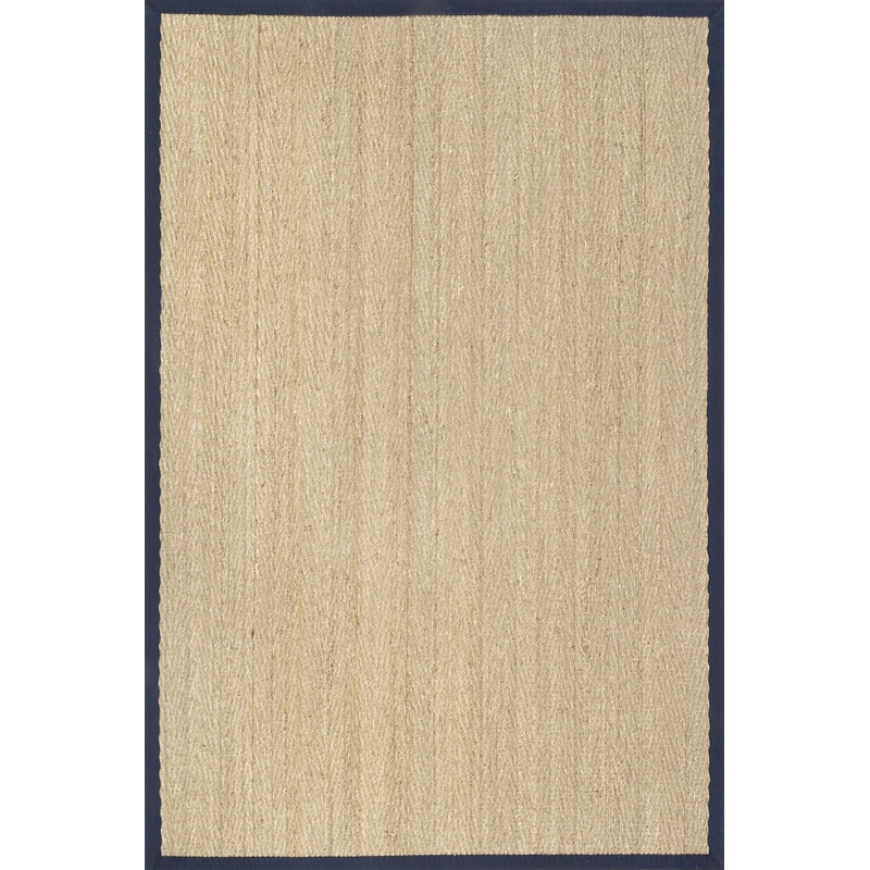 Seagrass Herringbone Rug | Navy