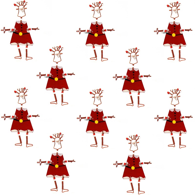 Set of 10 Dancing Girl Santa Pins – Creative Alternatives