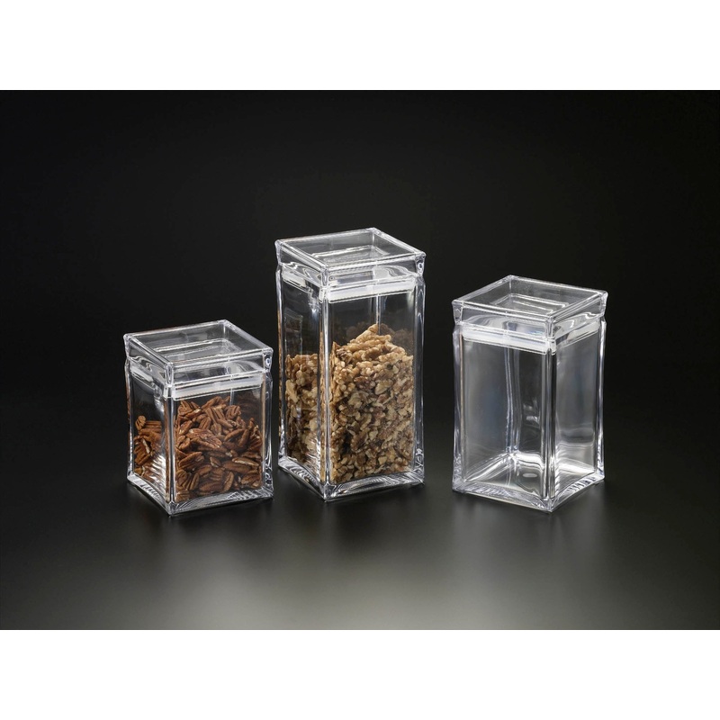 Huang Acrylic Square Canisters