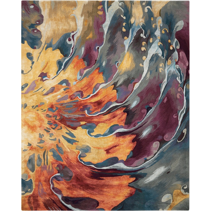 Nourison Prismatic 5’6″ x 7’5″ Multicolor Modern Indoor Rug