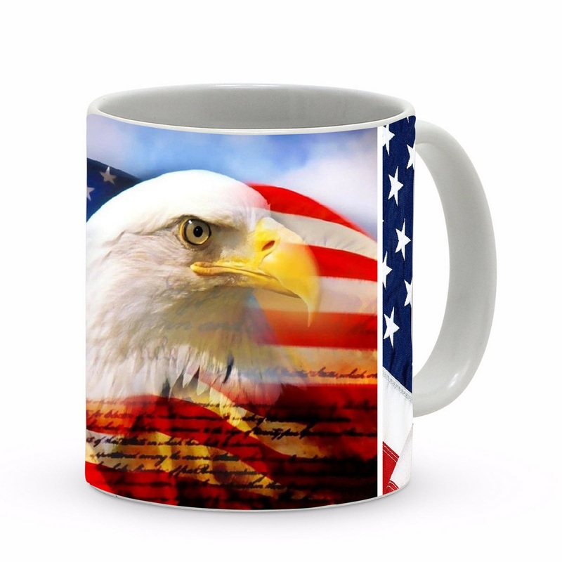 SUBLIMART: Patriotic Mug ‘Eagle & Flag’ (Design 29)