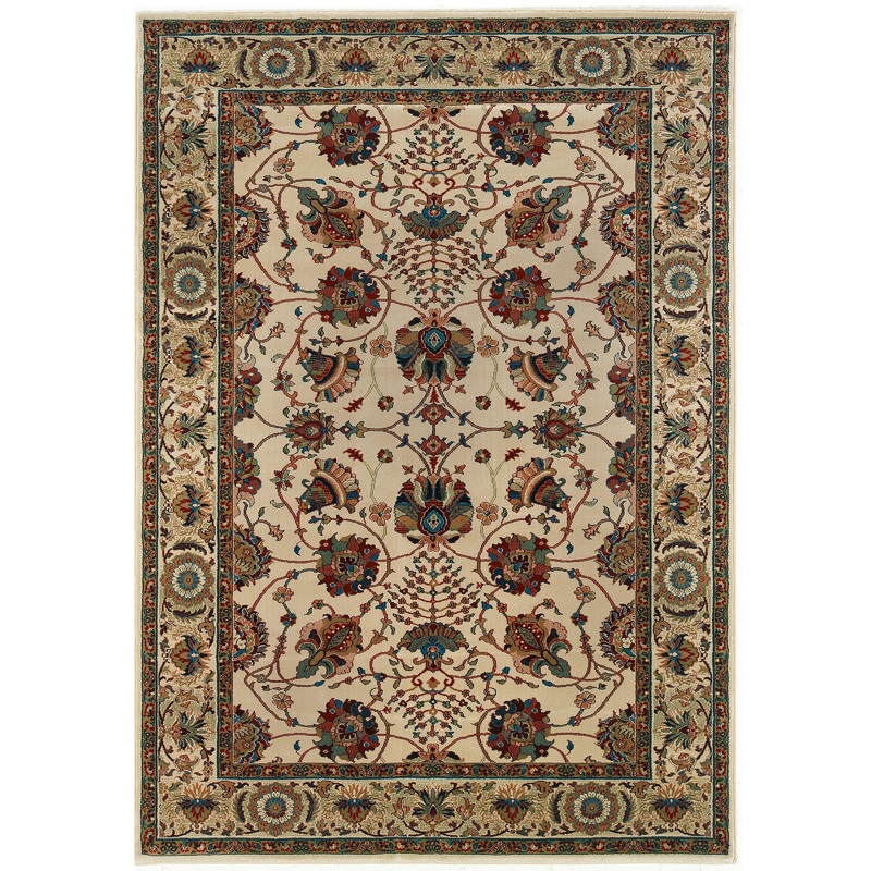 Ariana Ivory Red Traditional Floral Indoor Rug