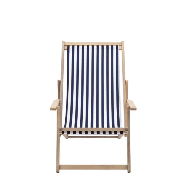 Creta Deck Chair Navy / White