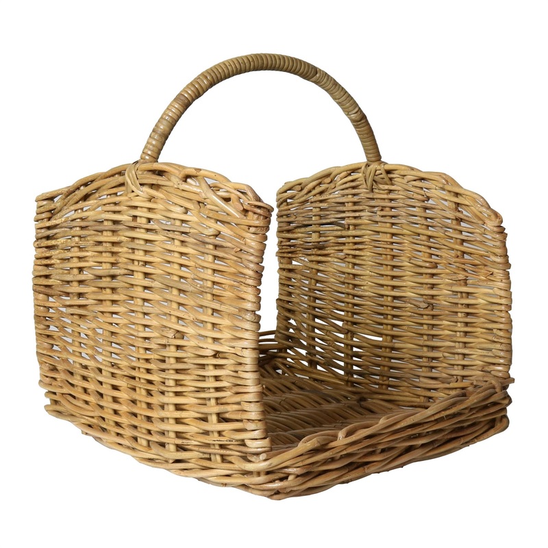 Monterey Rattan Log Basket — Rustique Honey