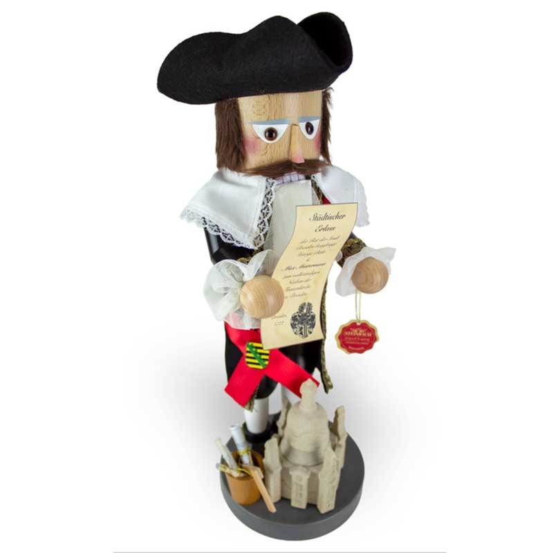 Steinbach Big Nutcrackers, Saxon Personalities Series, Limited Edition, George Bhr Nutcracker, 15.75″