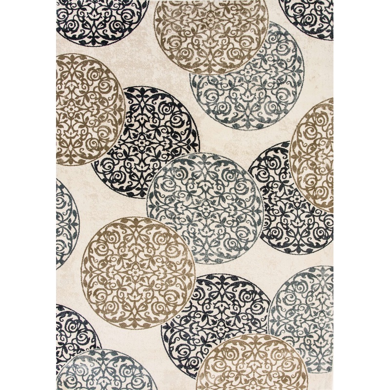 Dynamic MELODY 985014 Machine-Made Medallion/Damask Transitional Area Rug