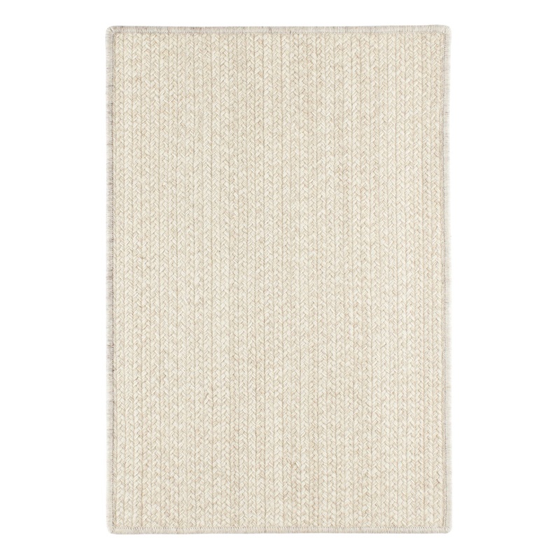 Merrill Woven Wool Custom Rug | Ivory