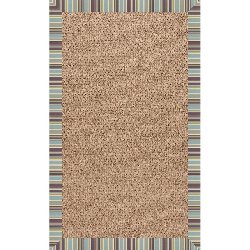 Zoe-Raffia Blue Stripe